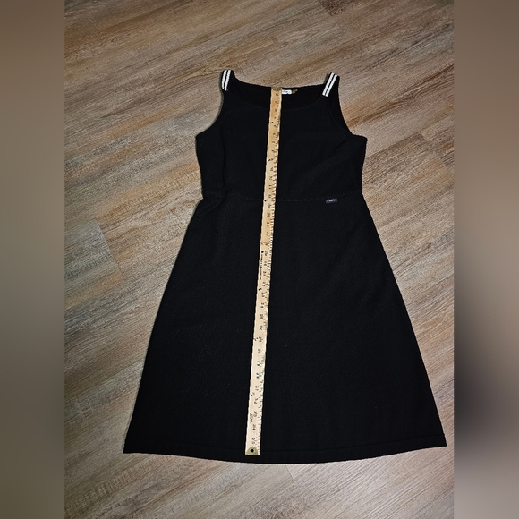 CK Casual Every Day Black and White 100% Cotton Tank Dress Fit & Flare Size 8 - Picture 9 of 12